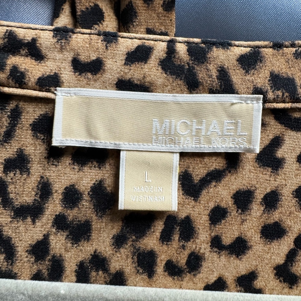 MICHAEL Michael Kors Cheetah Print Long Sleeve Dress - Picture 3 of 3